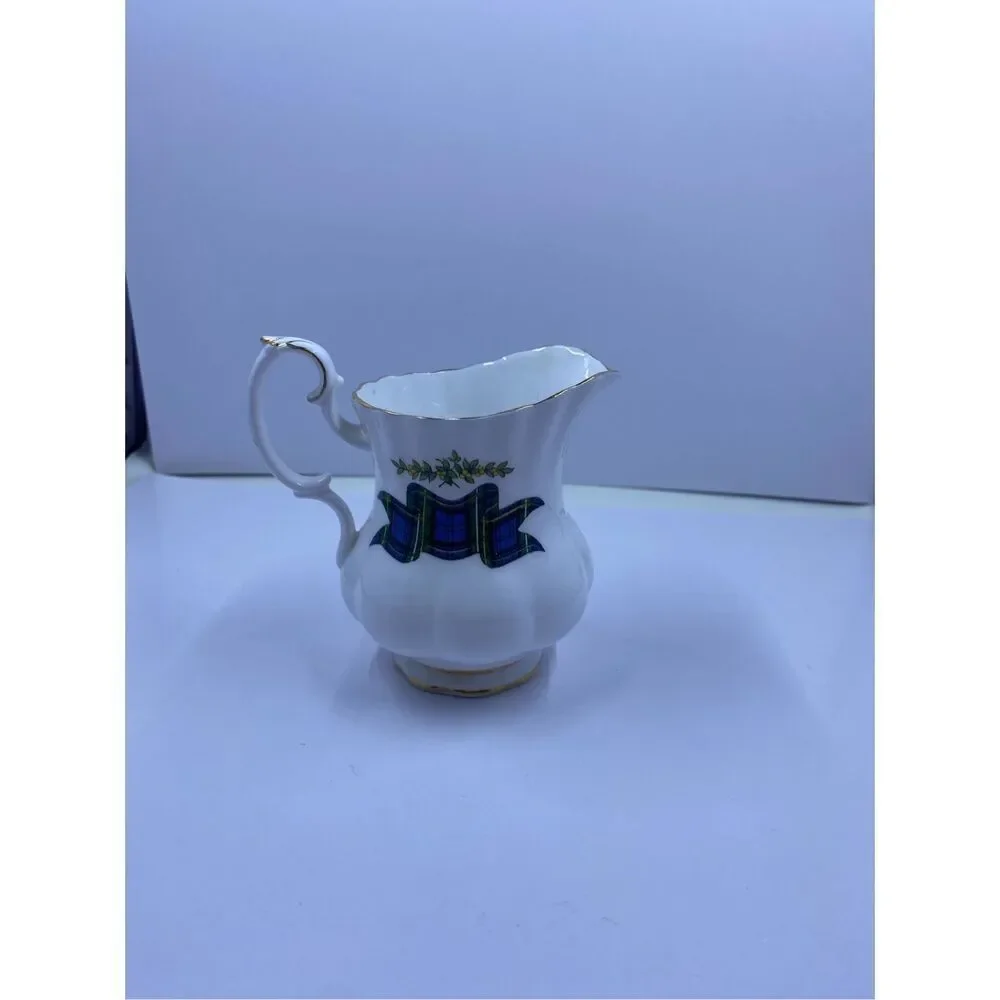 VINTAGE ROYAL ALBERT SCOTTISH TARTAN CAMPBELL BONE CHINA CREAM